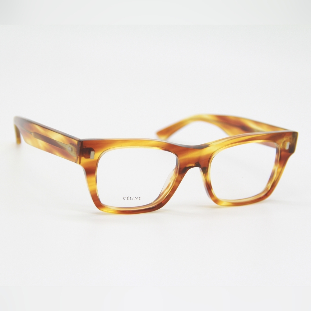 NEW CELINE CL50011I 056 SQUARE BROWN EYEWEAR CELINE CL 50011I - Picture 5 of 10